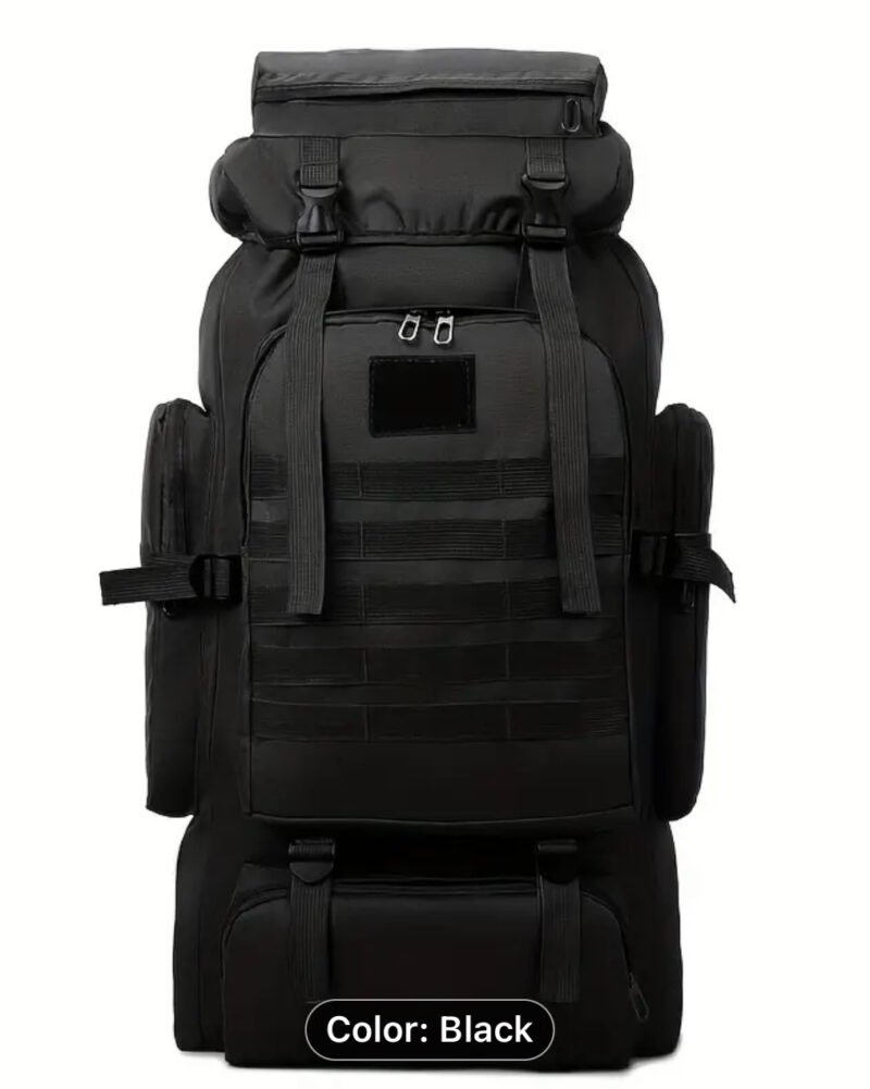 80L Tactical Backpack - Black