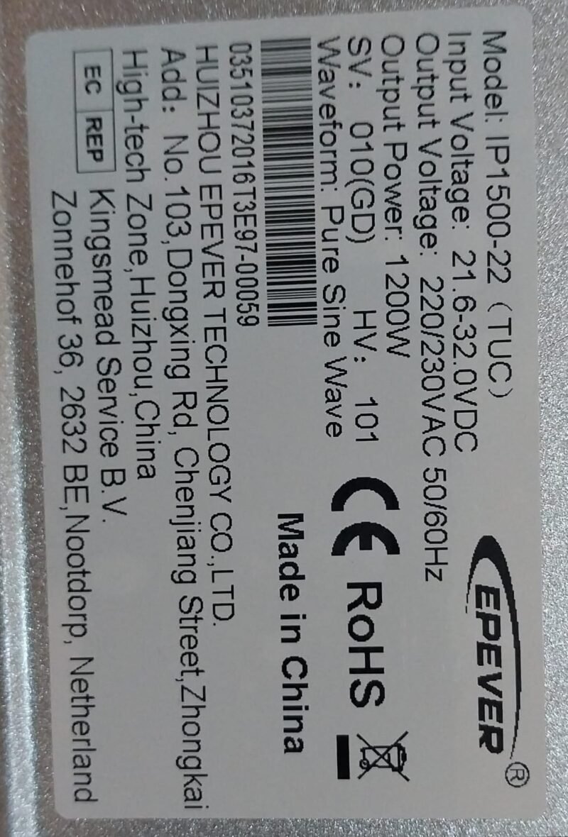 Epever 1500W Pure Sine Wave Inverter - Image 4